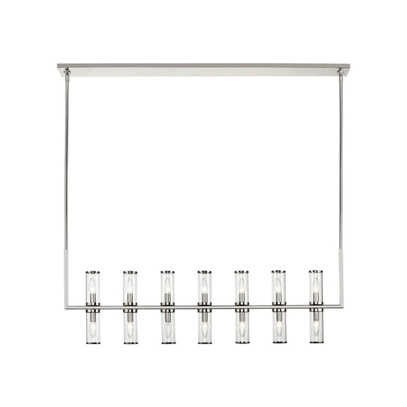 LP309077PNCG-Kuzco Lighting-Revolve - 14 Light Linear Pendant-Polished Nickel Finish