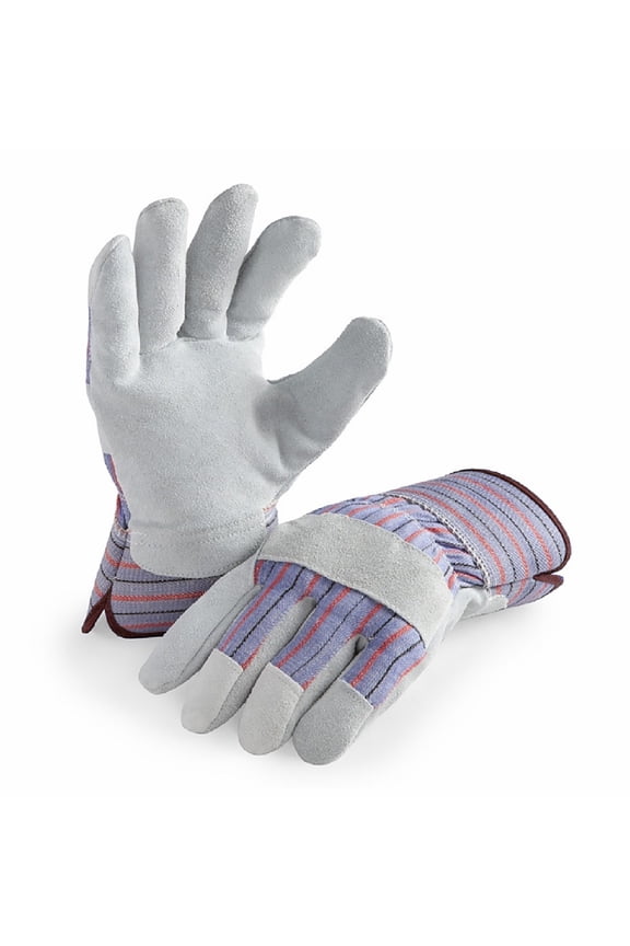 LP4300-L-72PK, Leather Palm Work Gloves, Safety Cuff, 72 Pair Value Pack