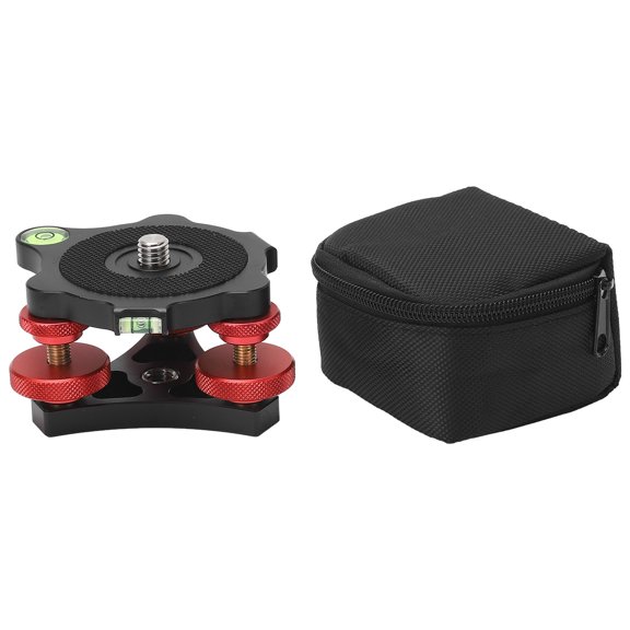 LP64 Camera Photography Tripod Leveler Tri Wheel Leveling Base Tripod Head Leveling Base Camera Leveler for Macro Panoramic Photography