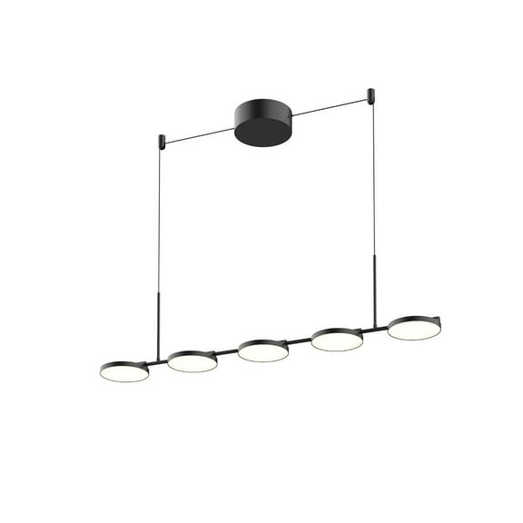 LP72237-BK-Kuzco Lighting-Novel - 42W LED Linear Pendant-1.13 Inches Tall and 5.25 Inches Wide