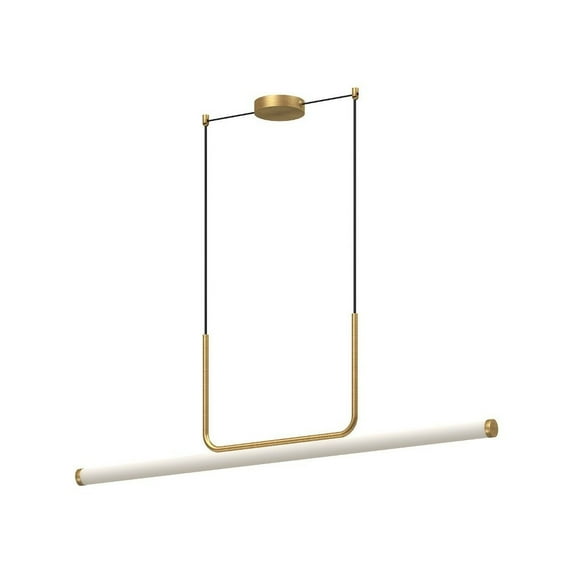 LP73048-BG-Kuzco Lighting-Vesper - 32W LED Linear Pendant-13.63 Inches Tall and 1.75 Inches Wide-Brushed Gold Finish