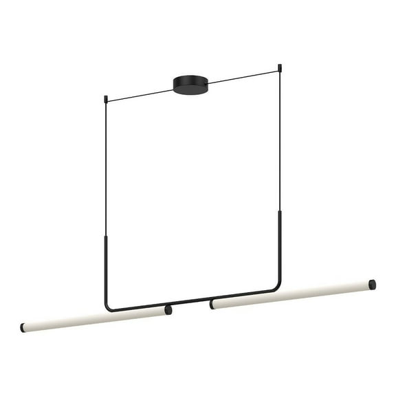 LP73073-BK-Kuzco Lighting-Vesper - 42W LED Linear Pendant-13.63 Inches Tall and 1.75 Inches Wide-Black Finish
