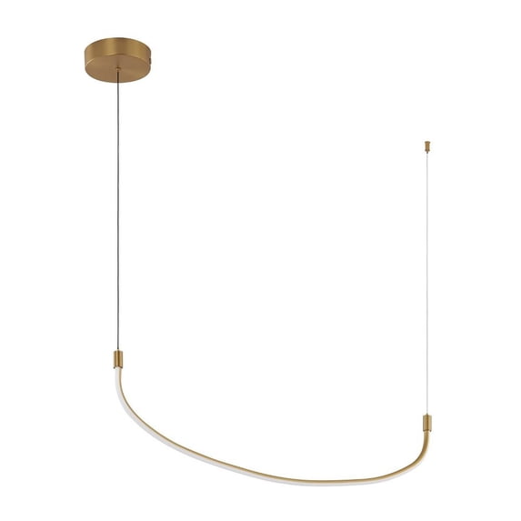 LP89036-BG-Kuzco Lighting-Talis - 20W LED Pendant-9.25 Inches Tall and 0.88 Inches Wide-Brushed Gold Finish