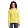 thumbnail image 1 of LPC54LS Ladies Long Sleeve Core Cotton Tee, Yellow - 2XL, 1 of 1