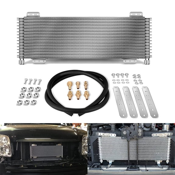 LPD47391 Transmission Oil Cooler Low Pressure Drop 40,000 GVW Max 40K with box for Chevy Silverado Corvette Avalanche Tahoe Suburban & More