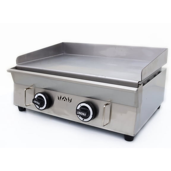 LPG Gas Grill Griddle Stainless Steel Commercial Countertop Griddle with Adjustable Temperature Control