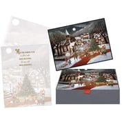 LPG Greetings Christmas Spirit H Hargrove 14 Glitter Embellished Christmas Cards in Keepsake Box