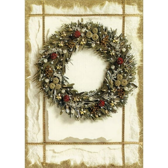 LPG Greetings Deluxe Glitter Wreath Box of 14 Christmas Cards