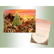LPG Greetings Desert Glow Box of 18 Western Christmas Cards
