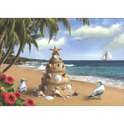 LPG Greetings Holiday in Paradise Warm Weather Tropical Christmas Card 1 card/1 envelope