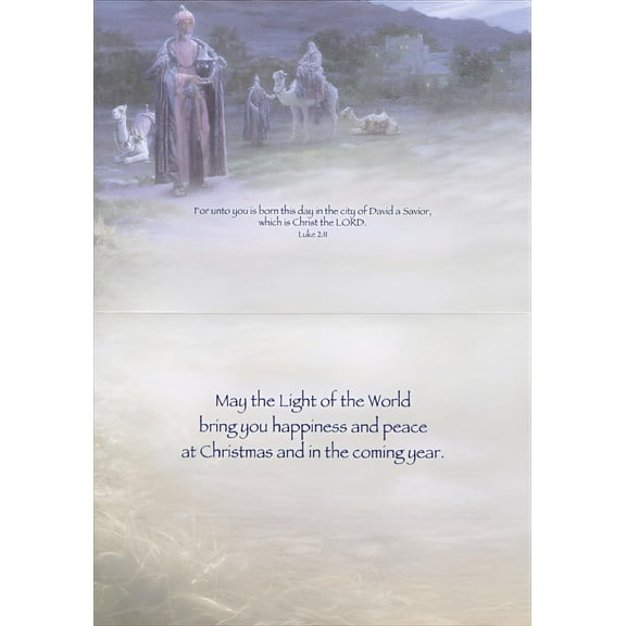LPG Greetings Light of the World Box of 18 Religious Christmas Cards