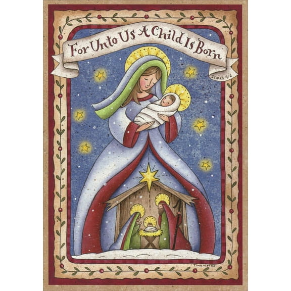 LPG Greetings Madonna and Child Nativity Religious Christmas Card (1 card/1 envelope)