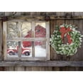 thumbnail image 1 of LPG Greetings Red Truck Outside Window Box of 12 Die Cut Farm Christmas Cards, 1 of 2