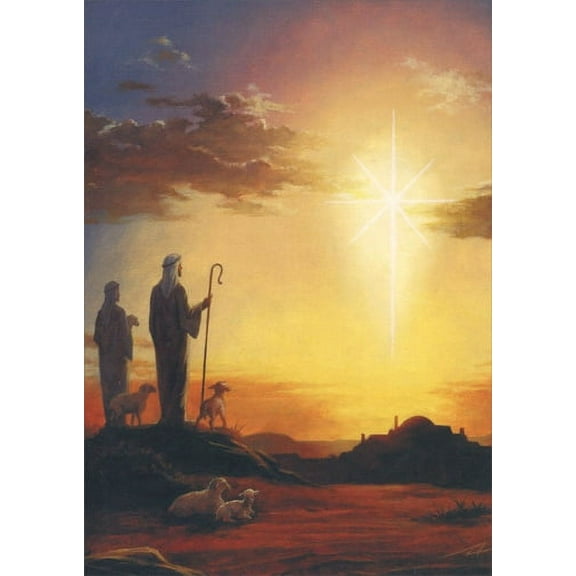 LPG Greetings Shepherds Religious Christmas Card