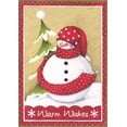 thumbnail image 1 of LPG Greetings Snowman with Long Red Scarf Box of 18 Beth Yarbrough Holiday Cards, 1 of 2