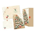 thumbnail image 1 of LPG Greetings Sparkling Glitter Shells in Tree Shape on Beach : 14 Warm Weather Christmas Cards in Keepsake Box, 1 of 4