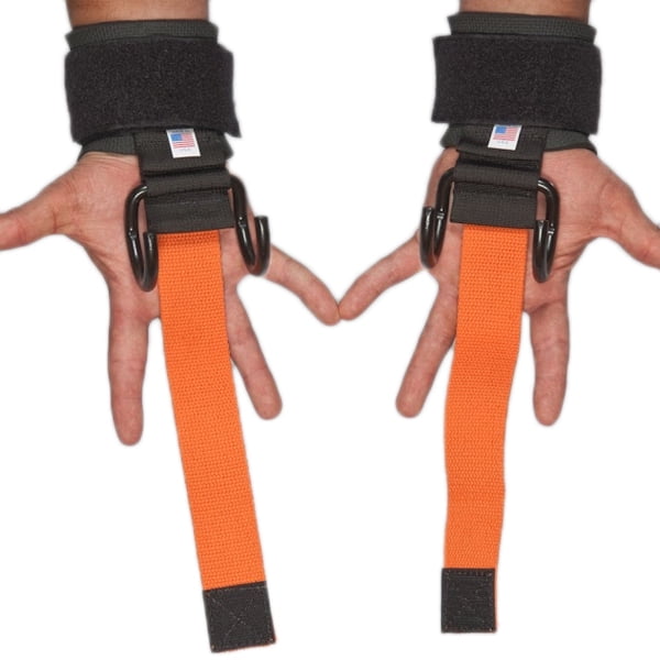 LPG Muscle Accessory Straps for Haulin Hooks-Orange-650 lb. Rating