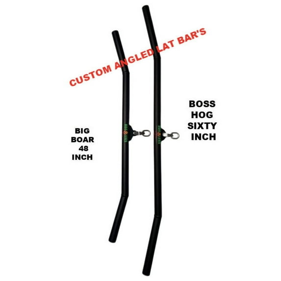 LPG Muscle Hog Legs 1-3/4" Fat 60 inch LAT Bar Cable Machine Attachment
