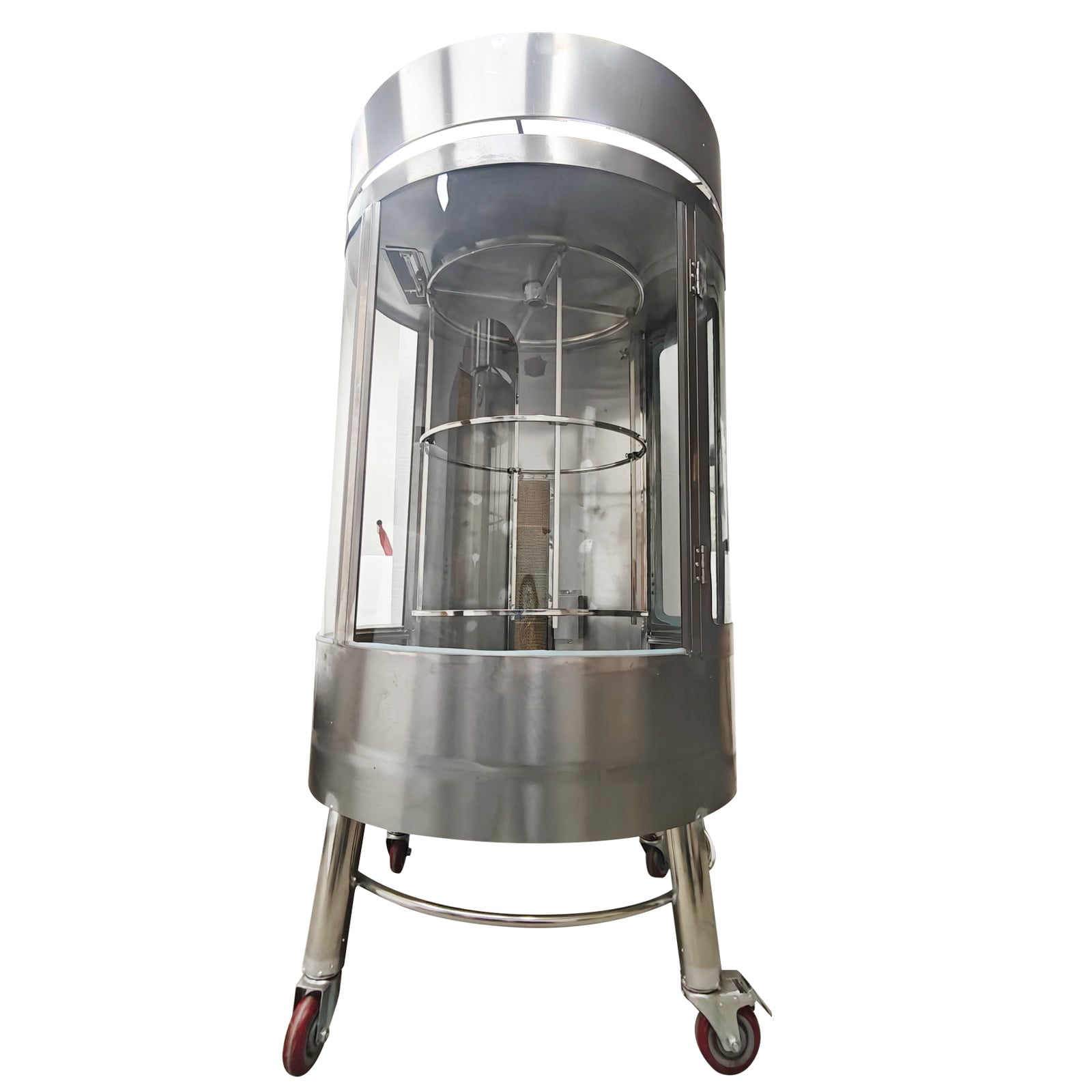 LPG and Charcoal Dual-Purpose Duck Roaster Chicken Grill Chicken Roasting Machine 220V