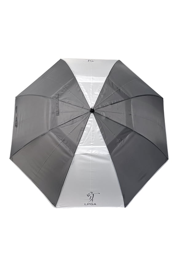 68-inch Auto Open Vented Golf Umbrella, Grey/White