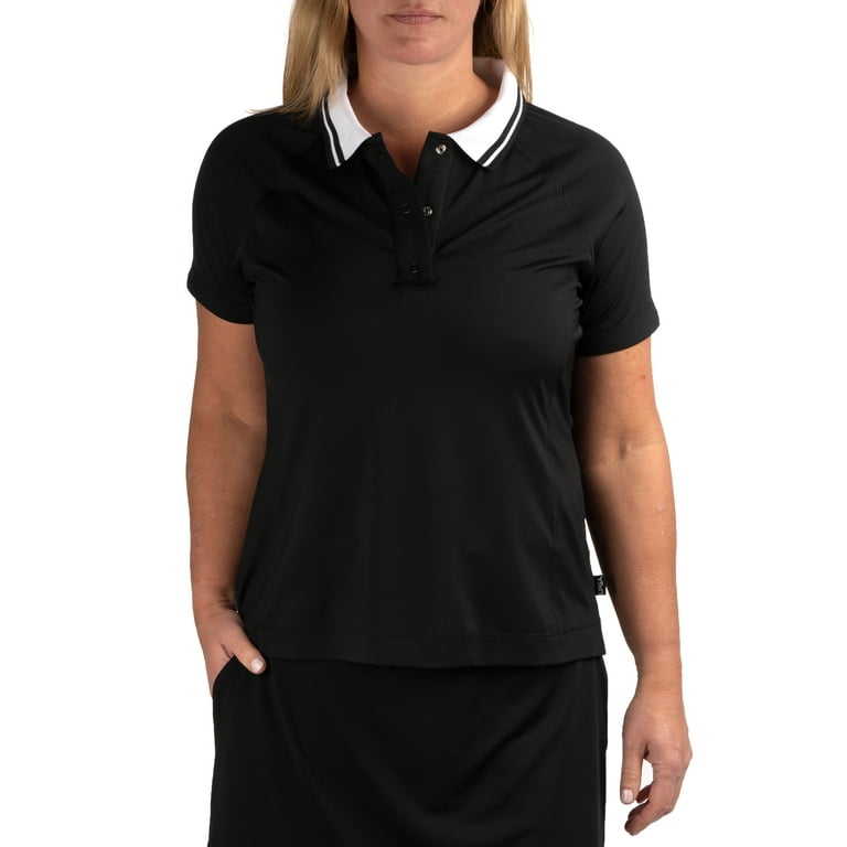 walmart black polo womens