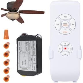 LPHUMEX Ceiling Fan Light Remote Control Kit with Ultra-Small Receiver Speed, Timer & Control, Universal Compatibility for AC Motor Hunter/Honeywell/Hampton Bay/Other Fans