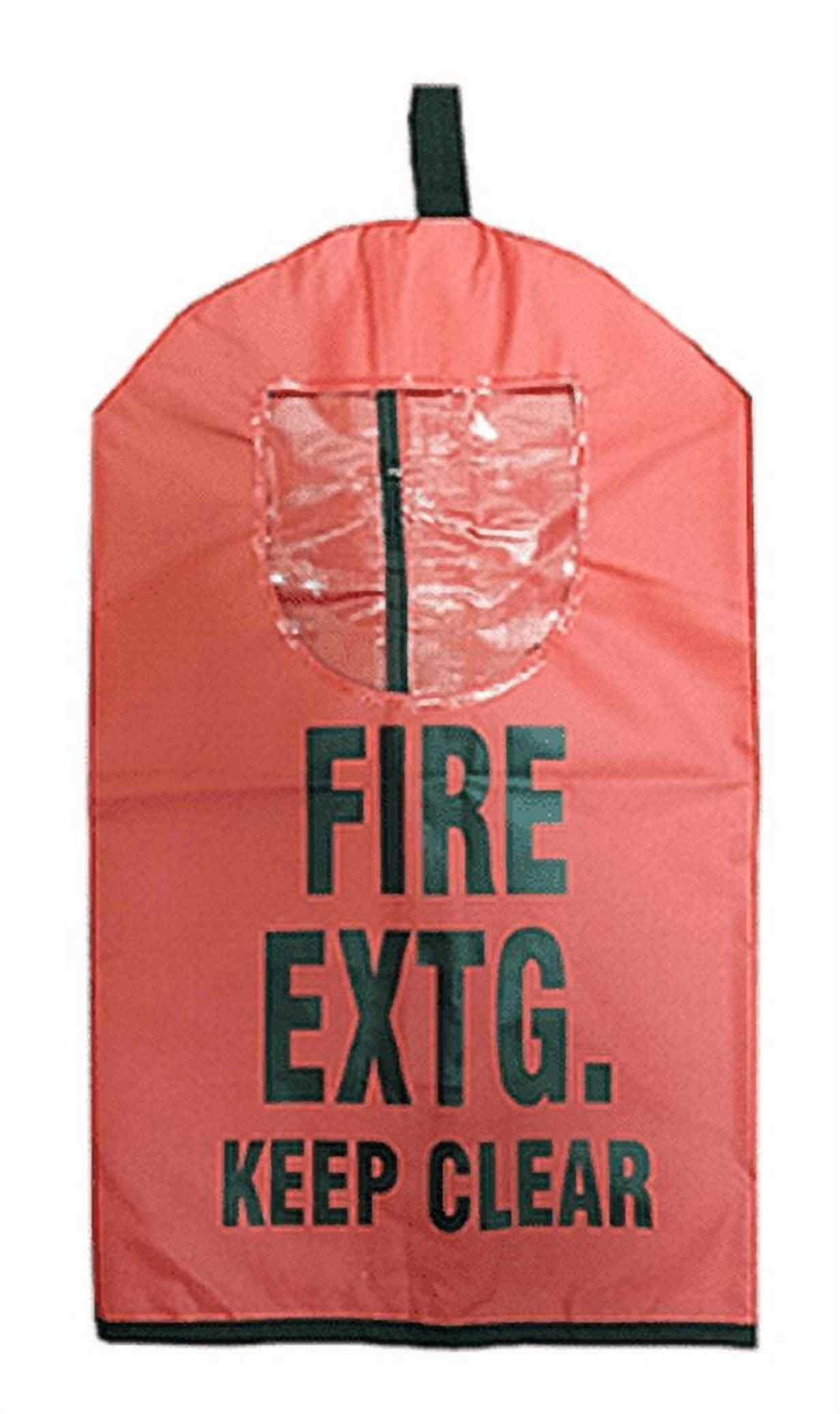 LPI Fire Extinguisher Cover with Window, Small, Red