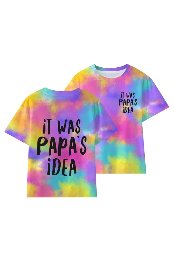 Baby Girls Alphabet Print T-Shirt - Short Sleeve Round Neck Top, Cute Summer Tee for Toddler(K-100(3T-4T))