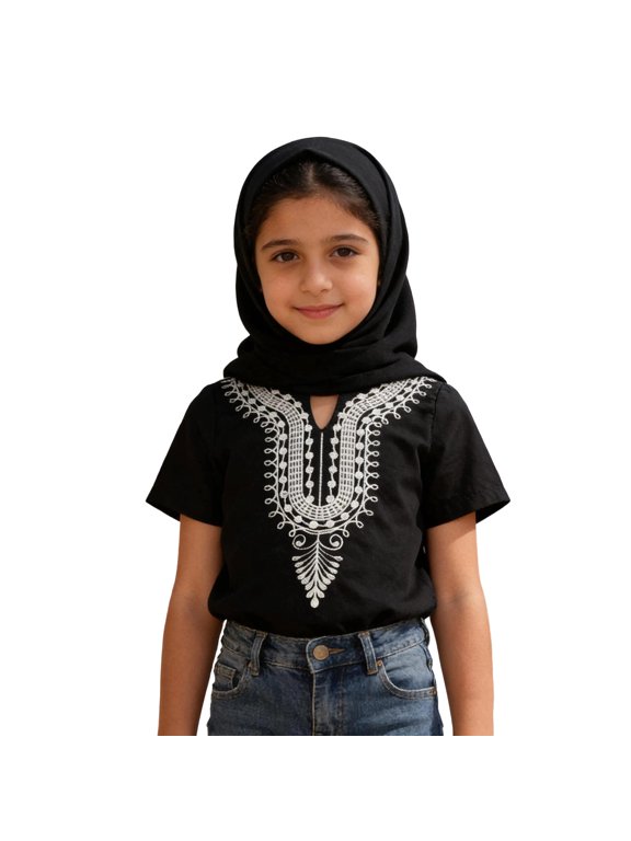 Boys African Dashiki Shirt - Traditional Loose Short Sleeve Top, Classic Batik Print Casual Outfit for Kids 1-6 Years(Navy-110(4T-5T))