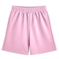 thumbnail image 1 of LPKRT Boys Quick Dry Athletic Shorts Solid Color Breathable Elastic Waist Sports Shorts Loose Relaxed Summer Beach Shorts Pink 2-3 Years, 1 of 4