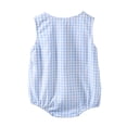 thumbnail image 1 of LPKRT Baby Summer Rompers 250Th Anniversary Print Sleeveless Jumpsuit Fashionable Loose Fit Casual Bodysuit Light Blue 6-9 Months, 1 of 8