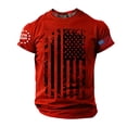 thumbnail image 1 of LPKRT Men 250Th Anniversary Patriotic T Shirt - American Flag Graphic Tee, Crewneck Summer Top(Red-XL), 1 of 4
