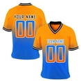 thumbnail image 1 of LPKRT Men Custom Name Number Football T Shirt - Personalized Top, Breathable Sports Tee(Orange-S), 1 of 4
