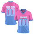 thumbnail image 1 of LPKRT Men Custom Name Number Football T Shirt - Personalized Top, Breathable Sports Tee(Pink-L), 1 of 4