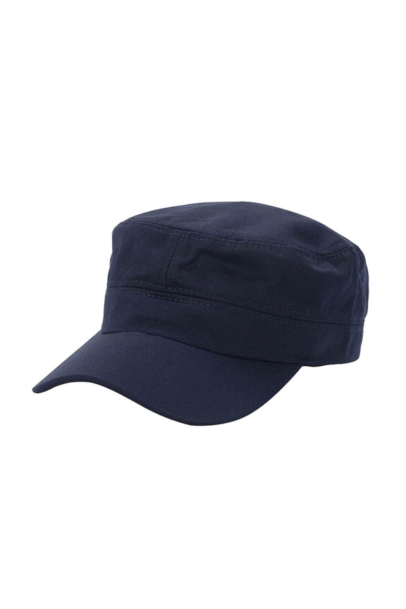 Military Flat Cap For Men Women Washed Vintage Adjustable Cadet Sun Hat Summer Upf 50+ Baseball Cap Navy