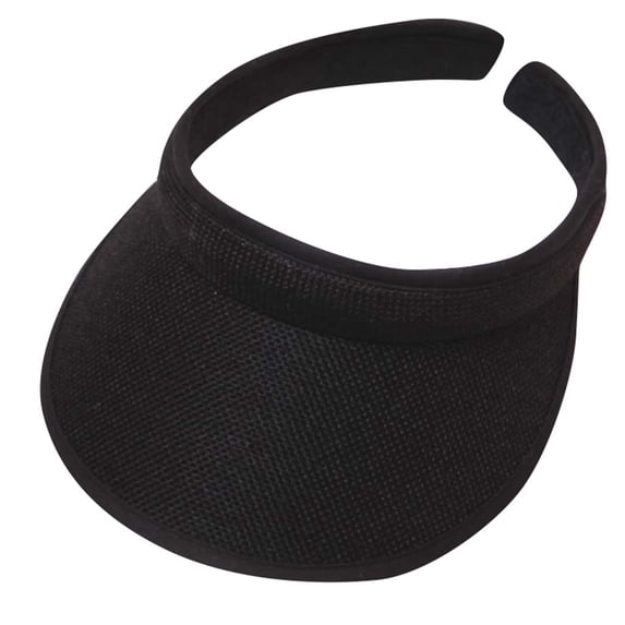 LPKRT Outdoor Sun Visor Hat Empty Top Wide Brim Visor Cap Summer Beach Uv Protection Straw Hat Black