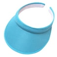 thumbnail image 1 of LPKRT Outdoor Sun Visor Hat Empty Top Wide Brim Visor Cap Summer Beach Uv Protection Straw Hat Blue, 1 of 3