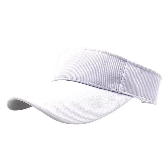 LPKRT Summer Empty Top Visor Hat Wide Brim Upf 50+ Sun Visors Adjustable Lightweight Sports Hat White