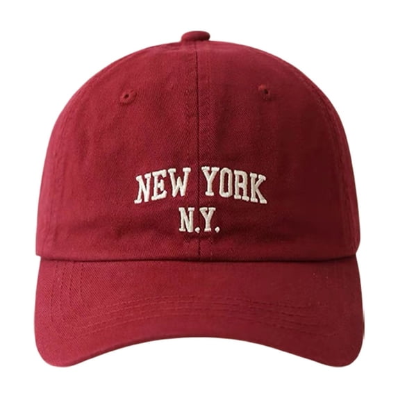 LPKRT Unisex Baseball Cap Fashion Embroidered Dad Hat Adjustable Strap Streetwear Sun Hat Red M