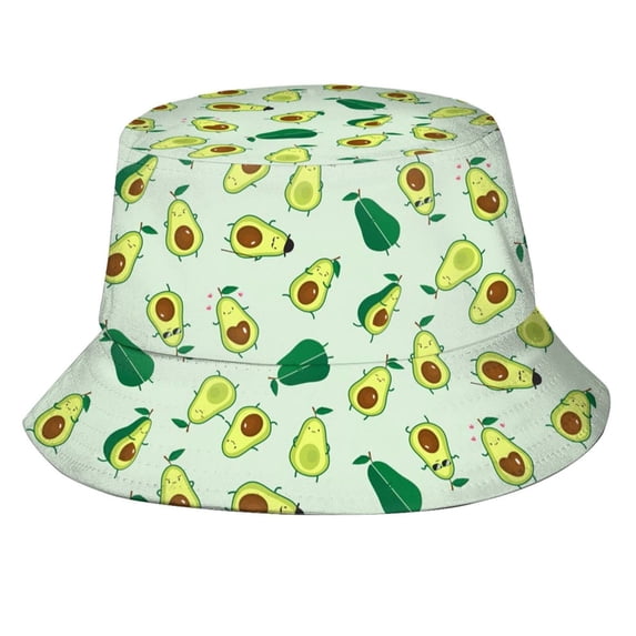 LPKRT Unisex Printed Bucket Hat Lightweight Breathable Sun Cap Packable Sun Protaection Outdoor Hat Green