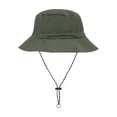 thumbnail image 1 of LPKRT Waterproof Boonie Hat Adjustable Lanyard Short Brim Bucket Hat Uv Protection Hiking Sun Hats Army Green, 1 of 6