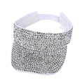 thumbnail image 1 of LPKRT Women Glitter Visor Hat Empty Top Adjustable Sparkly Sun Visors Fashion Beach Sports Visor Grey, 1 of 3