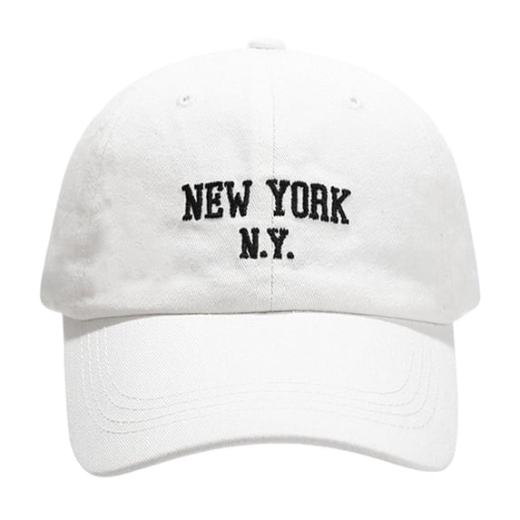 LPKRT Women'S Letter Embroidery Baseball Cap - Soft Top Dad Hat, Adjustable Embroidered Sun Cap for Casual Sports Outdoor(White-M)