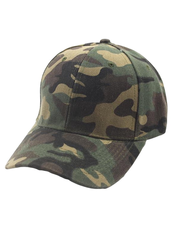 Womens And Mens Camouflage Baseball Cap Breathable Classic Boonie Hat Fashion Adjustable Dad Hats Green