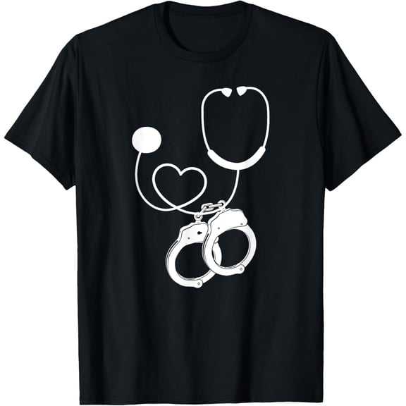 LPN Correctional Nurse Nursing Stethoscope Officer Women Men T-Shirt