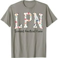 thumbnail image 1 of LPN Nurse Licensed Practical Nursing Flower Retro Healthcare T-Shirt, F691 Sweatshirt All Size S-5XL, 1 of 5