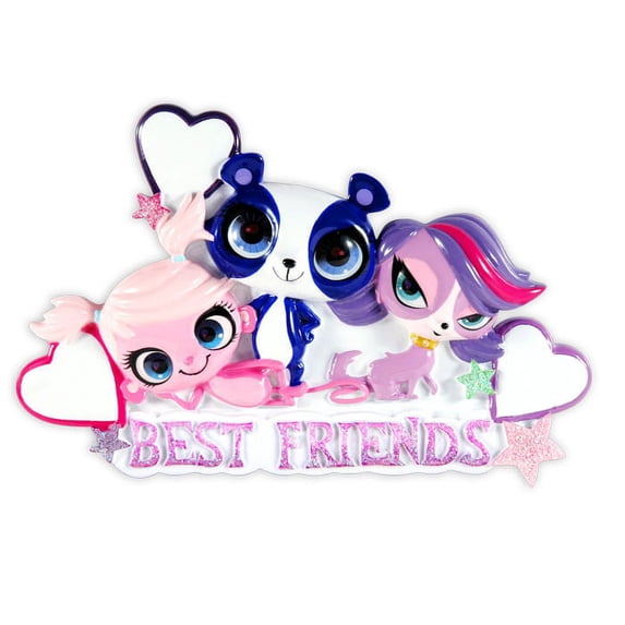 LPS Best Friends Trio Personalized Christmas Ornament DO-IT-YOURSELF