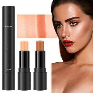 LPSSTORE Two Sets Double Head Contouring Stick Makeup Stick Face Shaping & Contouring Stick Rich Sticks Makeup Kit Face Makeup Highlighter Stick Contouring Makeup Kit