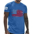 thumbnail image 1 of LPZOOGU Men's American Flag Print T-Shirt Crew Neck Short Sleeve Patriotic Tee for Independence Day & Casual Wear, 1 of 3