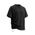 thumbnail image 1 of LPZOOGU Men's Quick Dry Cooling Running Workout T-Shirt Summer Short Sleeve Crew Neck Drawstring Ruched Athletic Top, 1 of 7